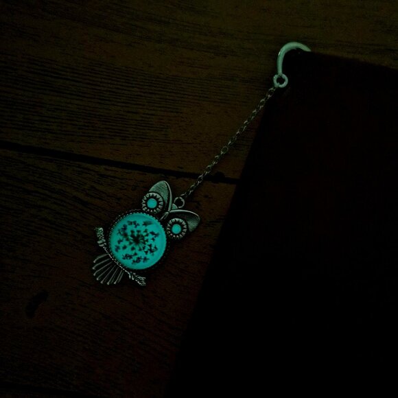 Bookmark - Owl Feather Glow in The Dark Luminous Metal Bookmark - Picture 5 of 10